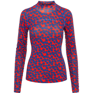 J.Lindeberg Tori Soft Compression Womens Base Layer Racing Red Flower S