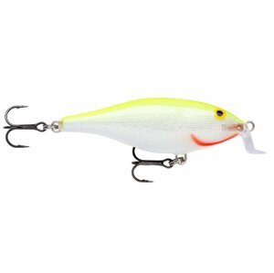Rapala Shallow Shad Rap Silver Fluorescent Chartreuse 9 cm 12 g
