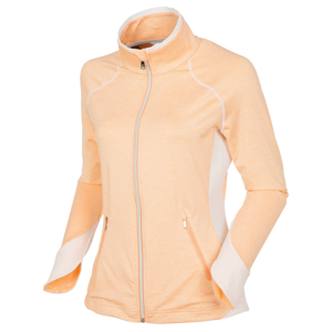 Sunice Esther Full Zip Womens Jacket Peach Cobbler Melange/Pure White S