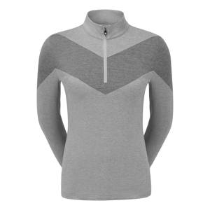 Footjoy Engineered Jersey Half Zip Womens Sweater Heather Grey L