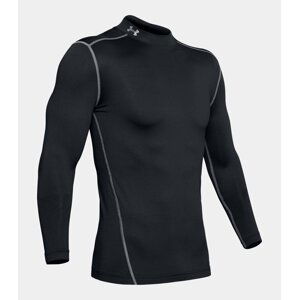 Under Armour ColdGear Compression Mock Mens Base Layer Black/Steel M