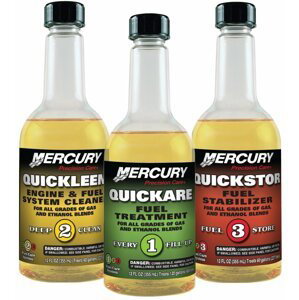 Quicksilver Quickare + Quickleen + Quickstor SET Lodní aditivum Benzín