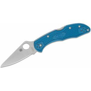 Spyderco Delica 4 Lightweight Blue Flat Ground C11FPBL