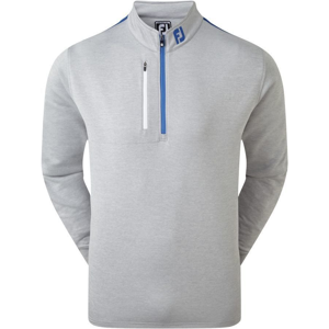 Footjoy Sleeve Stripe Chill-Out Mens Sweater Heather Grey/White/Royal L