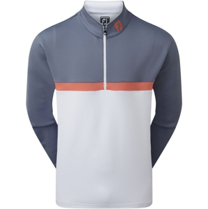 Footjoy Colour Blocked Chillout Mens Sweater Slate/White/Coral L