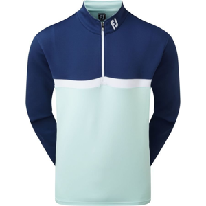 Footjoy Colour Blocked Chillout Mens Sweater Deep Blue/Mint/White L