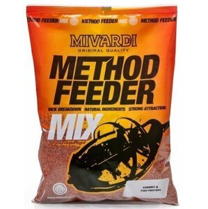 Mivardi Method Feeder Mix Cherry & Fish Protein 1 kg Krmivo / Krmítková směs