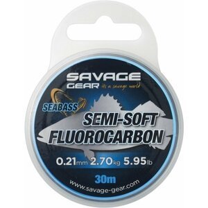 Savage Gear Semi-Soft Fluorocarbon SEABASS 30m 0.25mm 3.66kg 8.06lb Clear