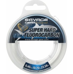 Savage Gear Super Hard Fluorocarbon Číra 0,45 mm 10,70 kg 50 m