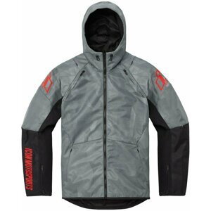 ICON - Motorcycle Gear Airform Battlescar™ Jacket Sivá L Textilní bunda