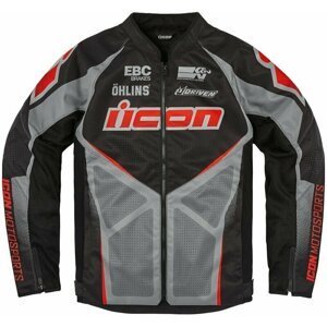 ICON - Motorcycle Gear Hooligan Ultrabolt™ Jacket Black S Textilní bunda