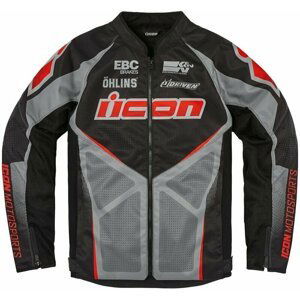 ICON - Motorcycle Gear Hooligan Ultrabolt™ Jacket Black XL Textilní bunda