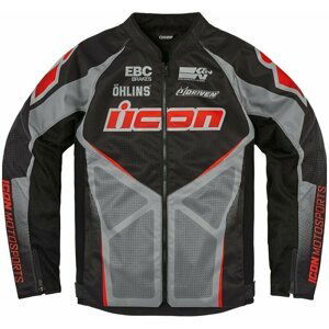 ICON - Motorcycle Gear Hooligan Ultrabolt™ Jacket Black 3XL Textilní bunda