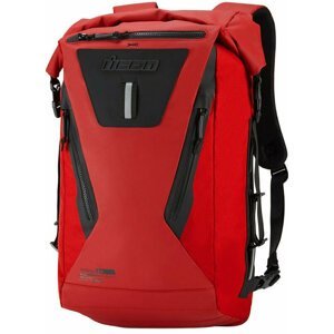 ICON - Motorcycle Gear Dreadnaught Backpack Red