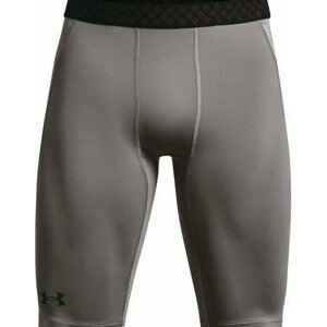 Under Armour UA Rush HeatGear 2.0 Long Shorts Concrete/Black S Fitness kalhoty