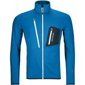 Ortovox Fleece Grid M Safety Blue M Outdorová bunda