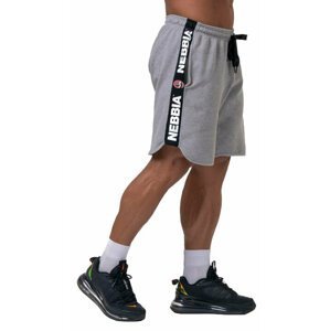 Nebbia Legend Approved Shorts Light Grey M Fitness kalhoty