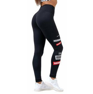 Nebbia High Waist Labels Leggings Černá S