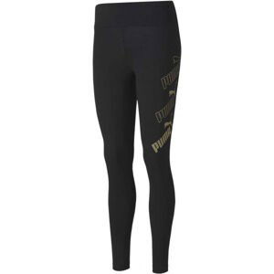 Puma AMPLIFIED LEGGINGS Dámské sportovní legíny, černá, velikost