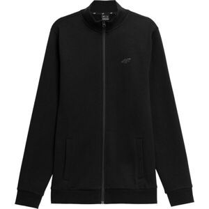 4F SWEATSHIRT-FULL ZIP Pánská mikina na zip, černá, veľkosť L