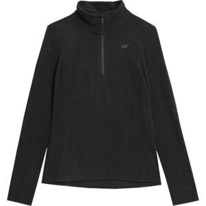 4F FLEECE 1/2 ZIP Dámská fleecová mikina, černá, veľkosť M