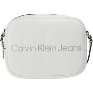 Calvin Klein SCULPTED CAMERA BAG18 MONO Dámská kabelka, bílá, velikost