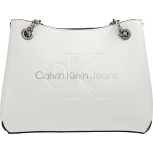 Calvin Klein SCULPTED SHOULDER BAG24 MONO Dámská kabelka, bílá, veľkosť UNI