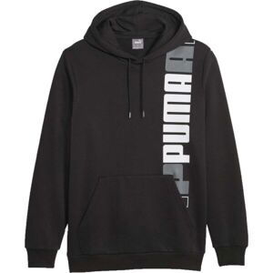 Puma ESSENTIALS + LOGO LAB HOODIE FL Pánská mikina, černá, veľkosť S