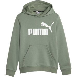 Puma ESSENTIALS BIG LOGO HOODIE Chlapecká mikina, khaki, veľkosť 128