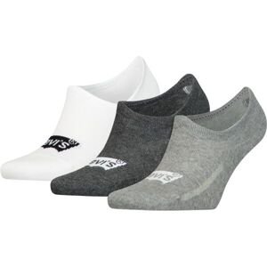 Levi's HIGH CUT BATWING LOGO 3P Unisexové ponožky, šedá, veľkosť 35/38