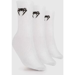 Venum CLASSIC SOCKS - SET OF 3 Ponožky, bílá, velikost