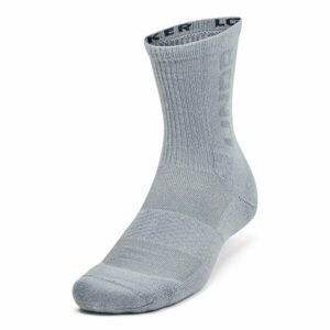 Under Armour 3-MAKER MID-CREW 3PK Unisex ponožky, šedá, veľkosť XL