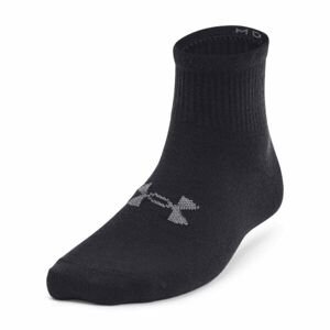 Under Armour ESSENTIAL 3PK Unisex ponožky, černá, veľkosť md