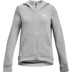 Under Armour RIVAL FLEECE LU Dívčí mikina, šedá, veľkosť XS