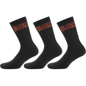 BLACK & DECKER SOCKS 3P Pracovní ponožky, černá, velikost