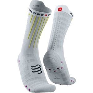 Compressport AERO SOCKS Cyklistické ponožky, bílá, veľkosť T3