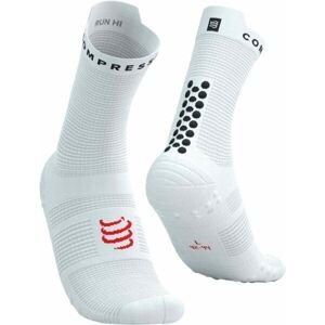 Compressport PRO RACING SOCKS V4.0 RUN HIGH Běžecké ponožky, bílá, veľkosť T3