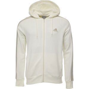 adidas ESSENTIALS 3-STRIPES HOODIE Pánská mikina, béžová, velikost