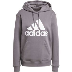 adidas ESSENTIALS BIG LOGO REGULAR FLEECE HOODIE Dámská mikina, hnědá, velikost