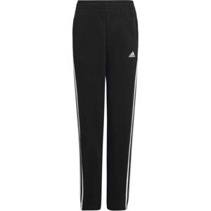 adidas ESSENTIALS 3-STRIPES FLEECE PANTS Juniorské tepláky, černá, velikost