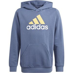 adidas ESSENTIALS TWO-COLORED HOODIE Dětská mikina, modrá, velikost