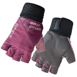 Fitforce NAAG Fitness rukavice, fialová, velikost