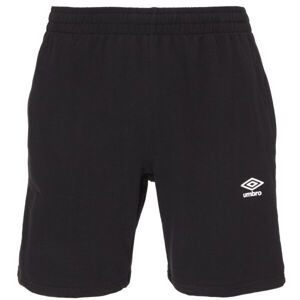 Umbro FRENCH TERRY SHORT ESSENTIALS Pánské teplákové kraťasy, černá, velikost