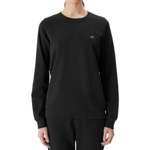 4F SWEATSHIRT BASIC Dámská mikina, černá, velikost