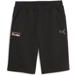 Puma PORSCHE LEGACY ESSENTIALS SHORTS Pánské kraťasy, černá, velikost