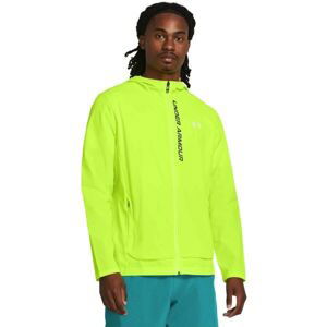 Under Armour OUTRUN THE STORM Pánská bunda, reflexní neon, veľkosť L