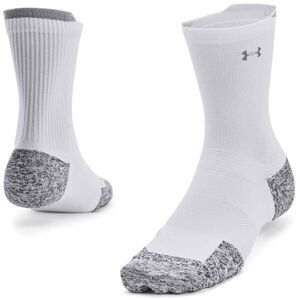 Under Armour ARMOURDRY RUN CUSHION 1PK MID Unisex ponožky, bílá, veľkosť md