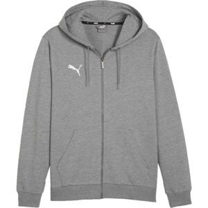 Puma TEAMGOAL CASUALS HOODED Pánská mikina, šedá, veľkosť L