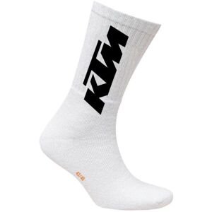 KTM SOCKS LONG Pánské ponožky, bílá, velikost