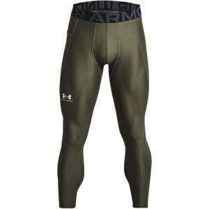 Under Armour HEATGEAR ARMOUR LEGGINGS Pánské legíny, khaki, velikost